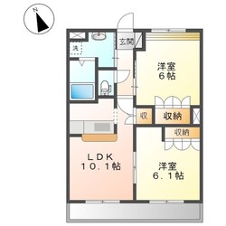 エルピスハイムA棟の物件間取画像